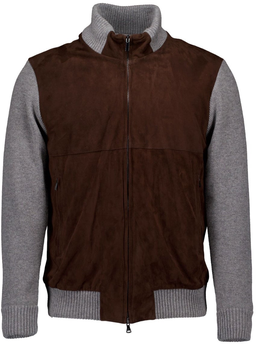 Paul & Shark Paul & Shark  Leren Jassen Bruin 14311244 Bruin