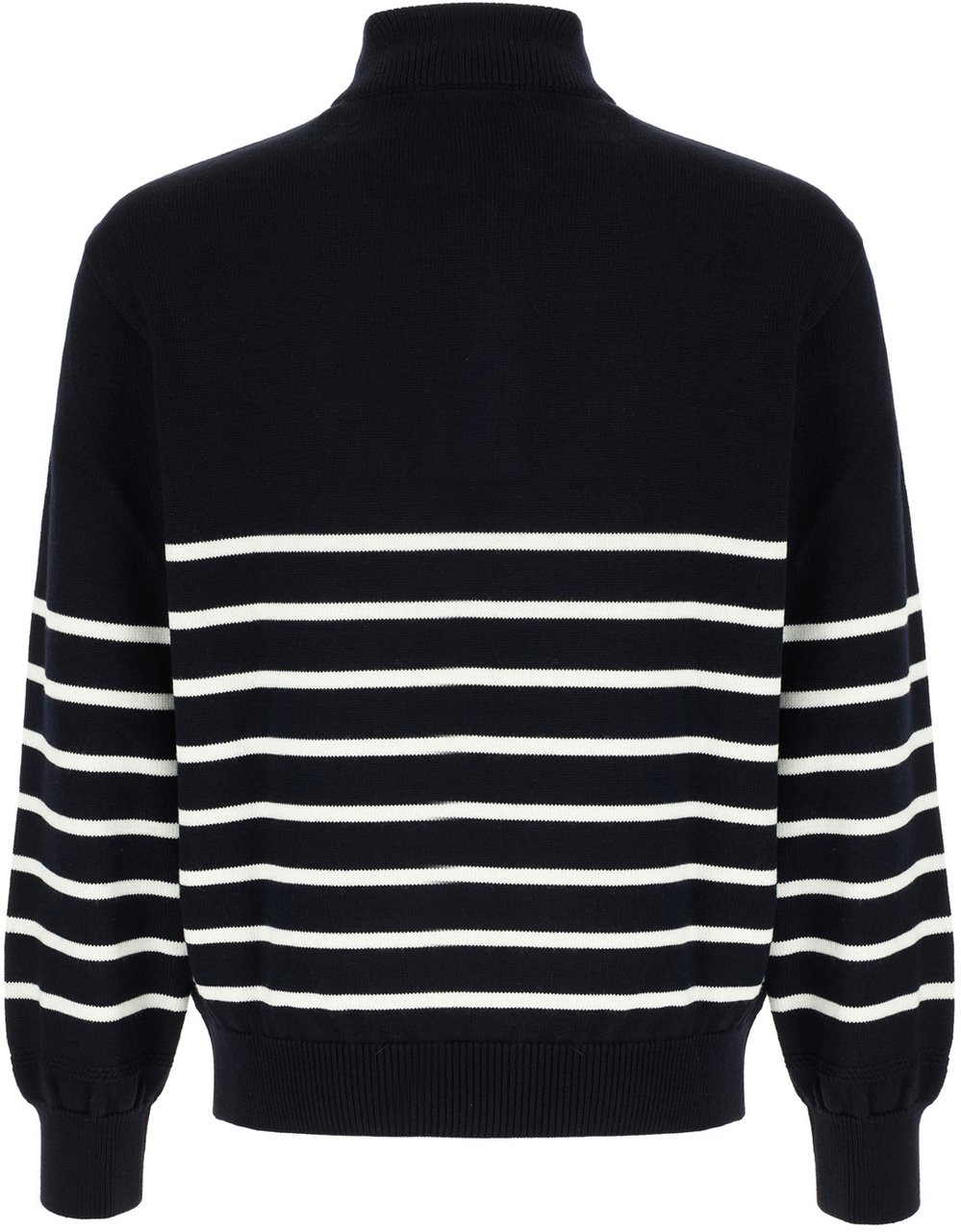 Paul & Shark Two-tone wool and acrylic sweater Blauw
