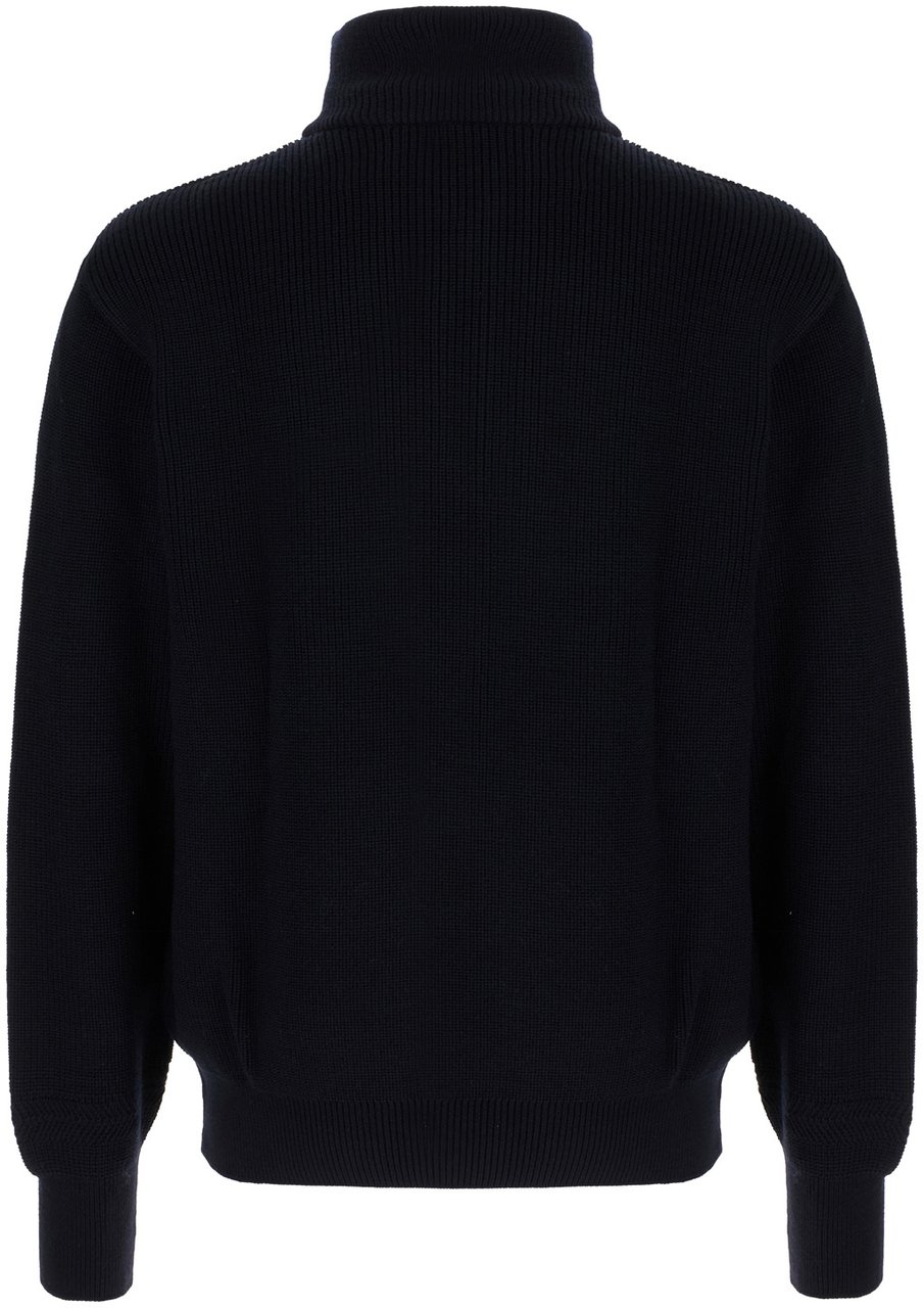 Paul & Shark Midnight blue wool blend sweater Blauw