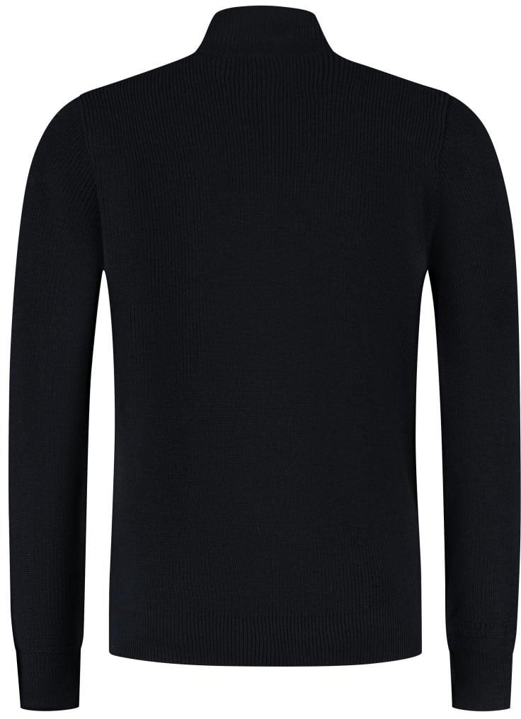 Paul & Shark Men's Knitted Wool Zipped Sweater Blauw