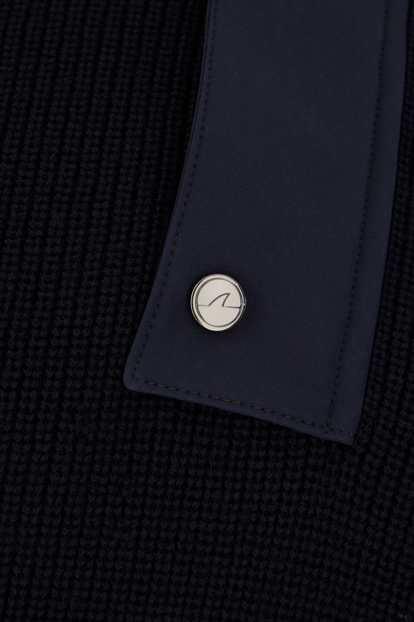Paul & Shark Midnight blue wool blend sweater Blauw