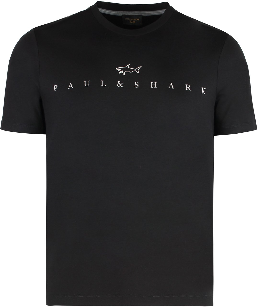 Paul & Shark T-shirt crew neck in cotton blend Zwart