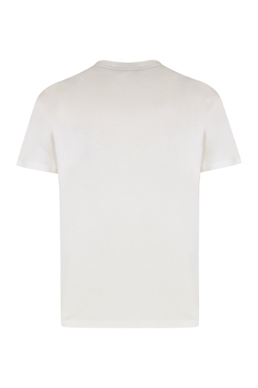 Paul & Shark T-shirt in cotton jersey with logo print Wit