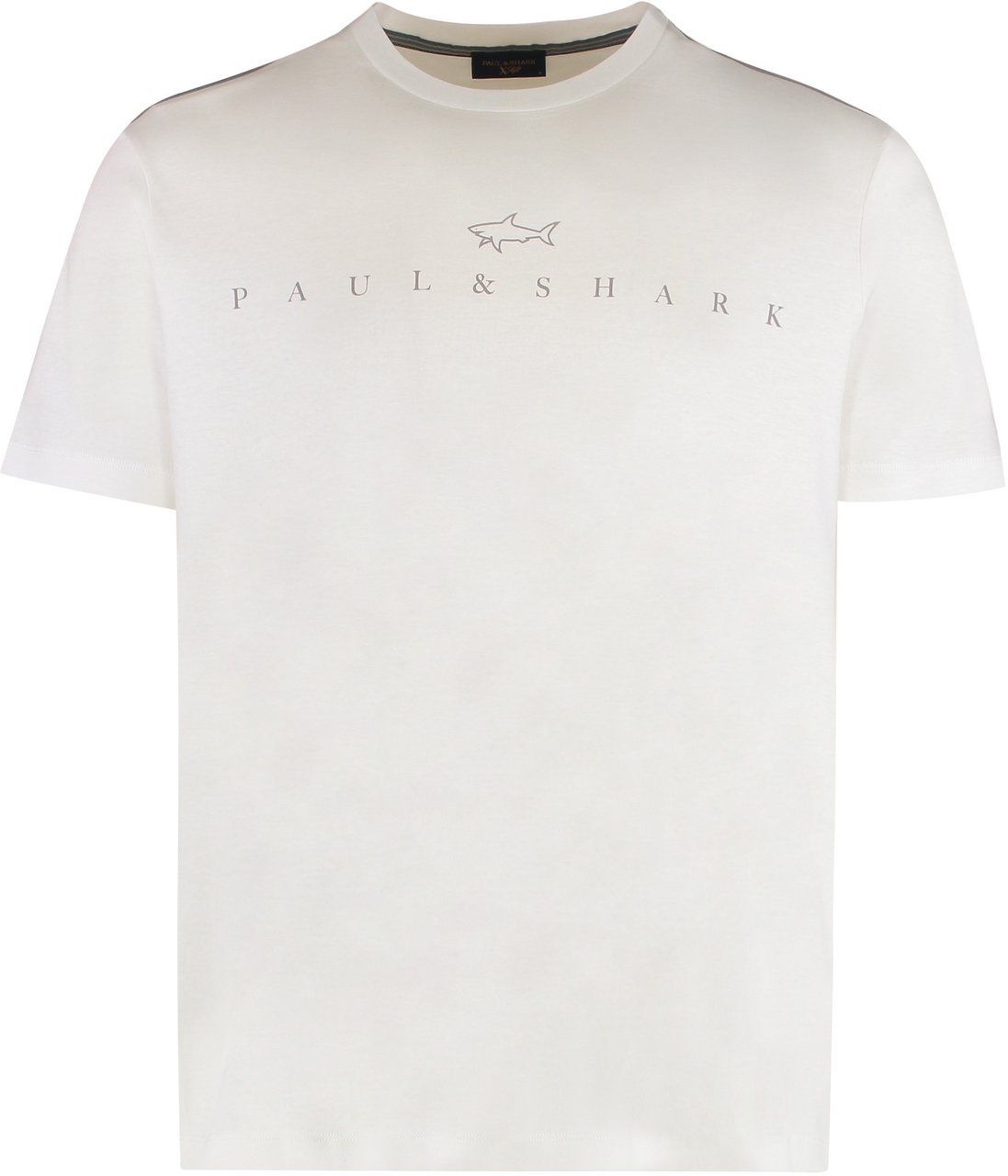 Paul & Shark T-shirt in cotton jersey with logo print Wit