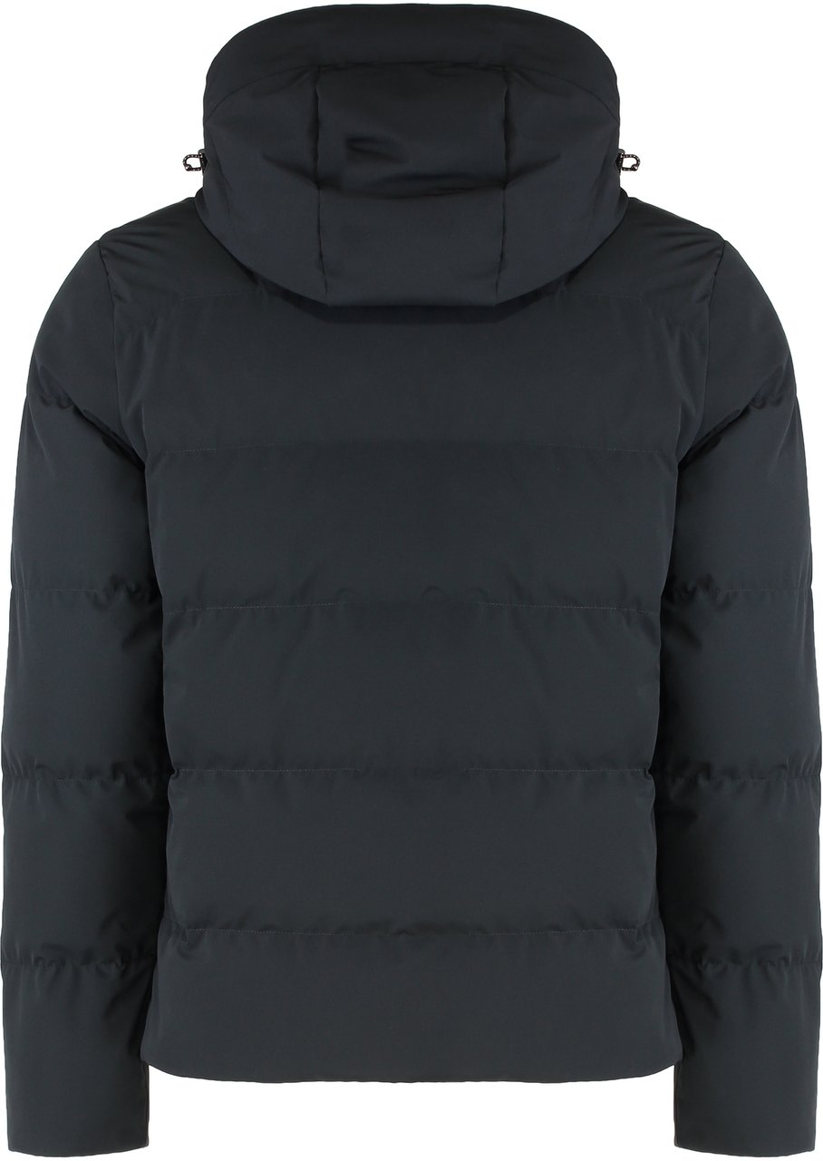 Paul & Shark Hooded short down jacket Zwart
