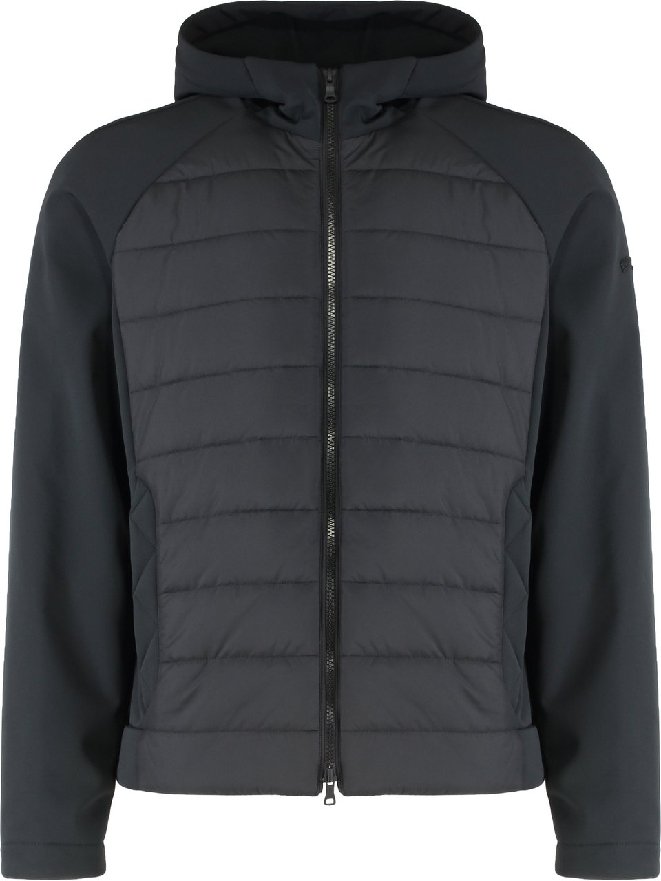 Paul & Shark Technical fabric hooded jacket Zwart