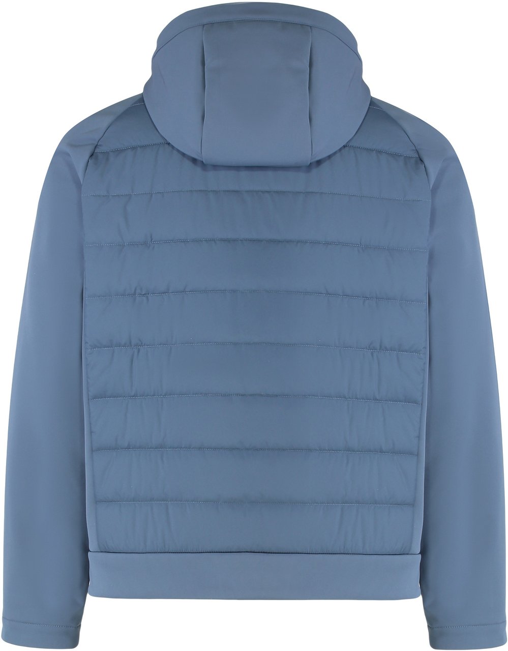 Paul & Shark Technical fabric jacket with zip and hood Blauw