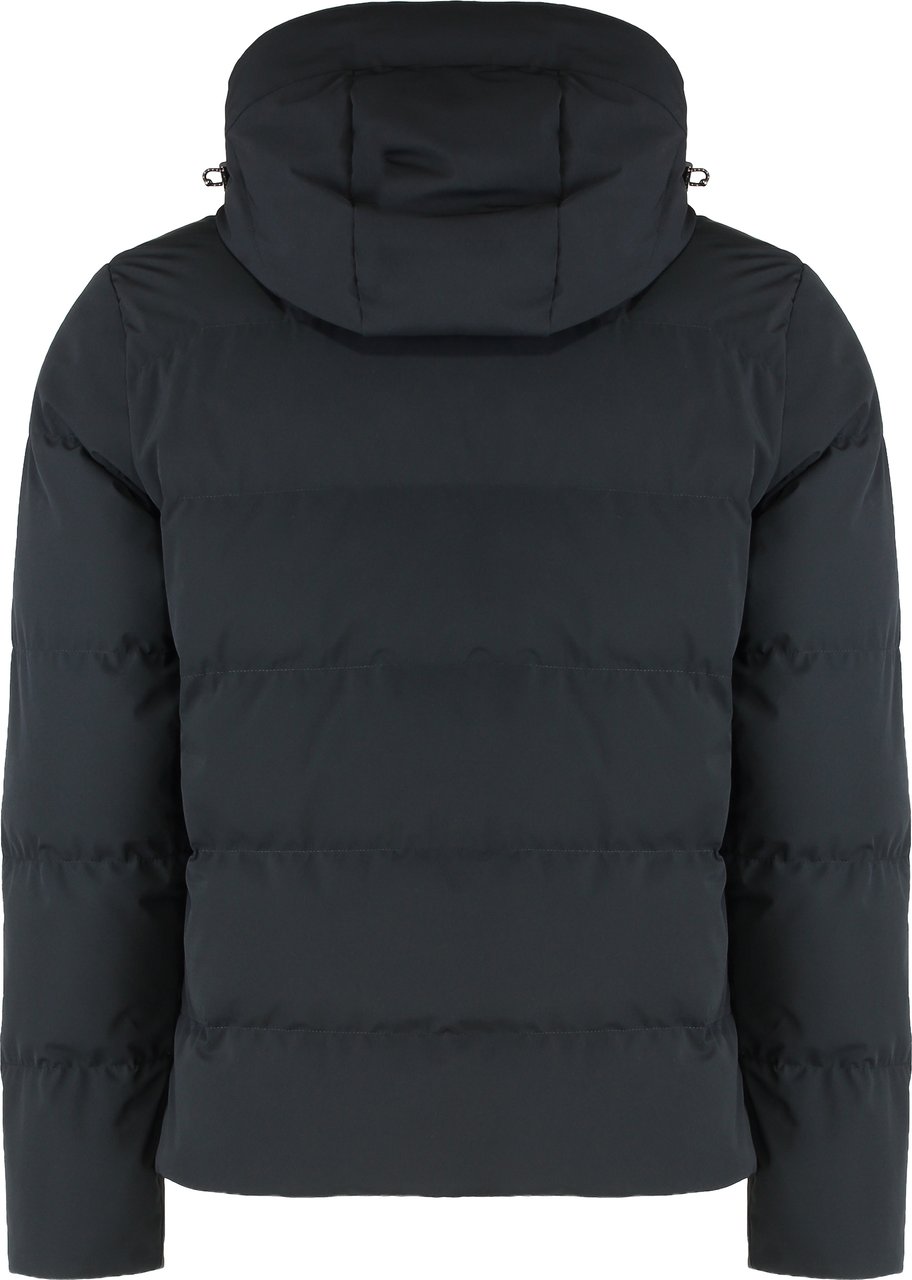 Paul & Shark Hooded short down jacket Zwart