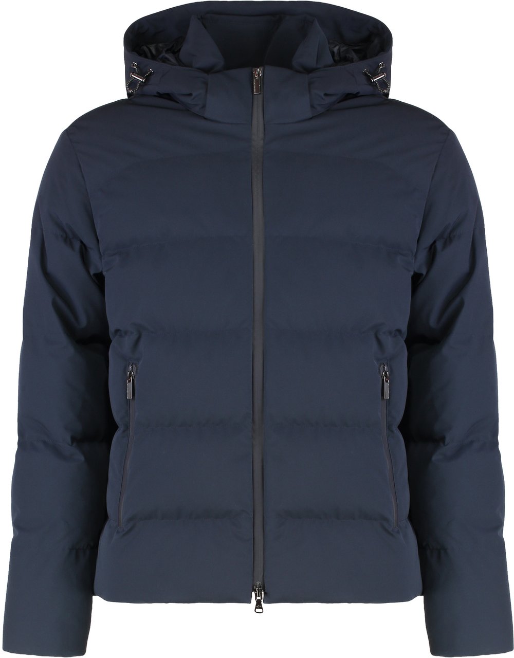 Paul & Shark Hooded short down jacket Blauw