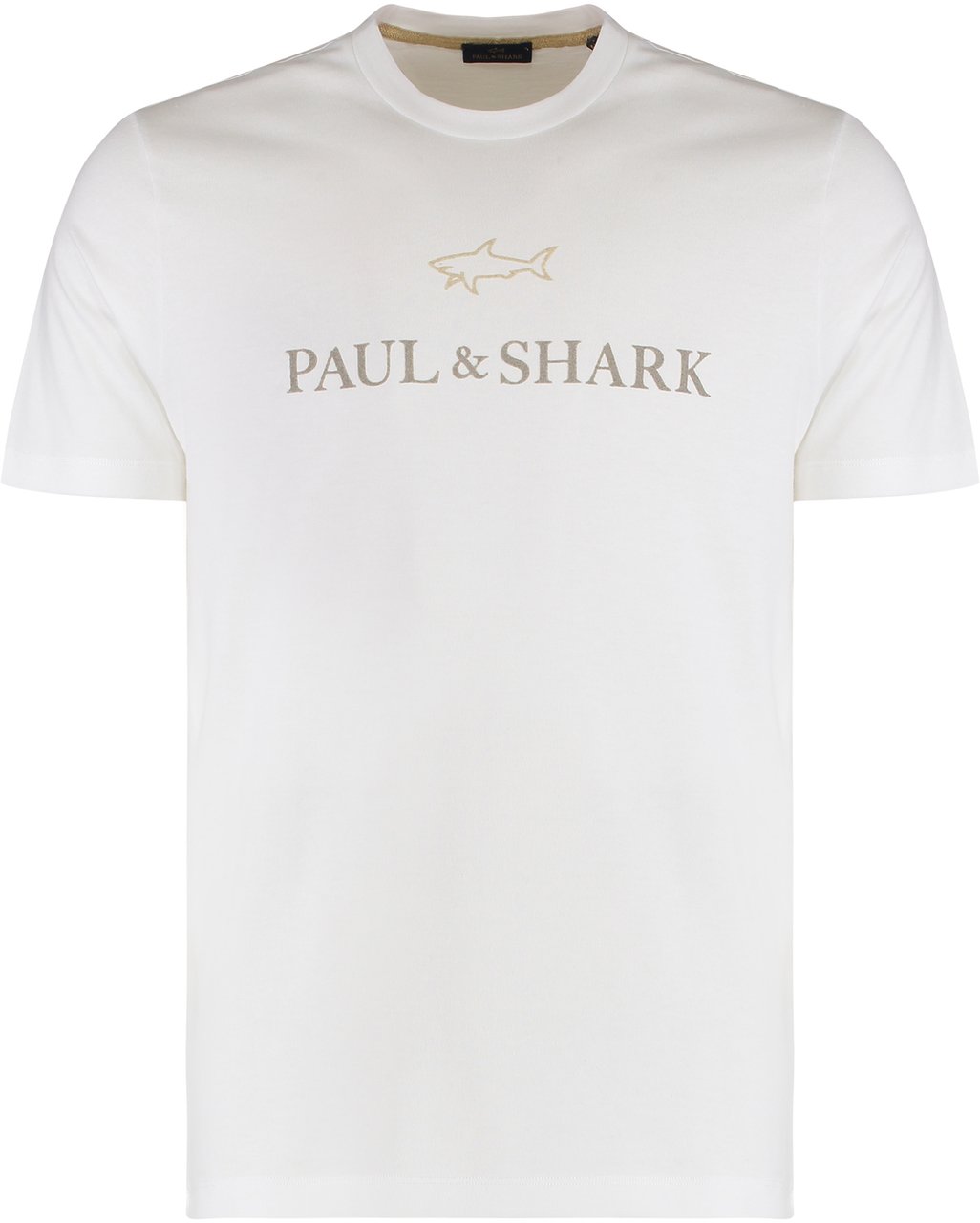 Paul & Shark Cotton t-shirt with logo Wit