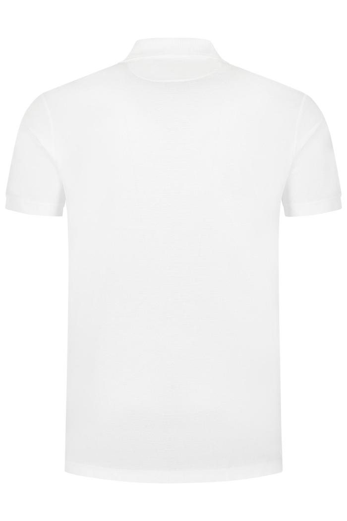 Paul & Shark Men's Knitted Poloshirt C.w. Cotton Wit