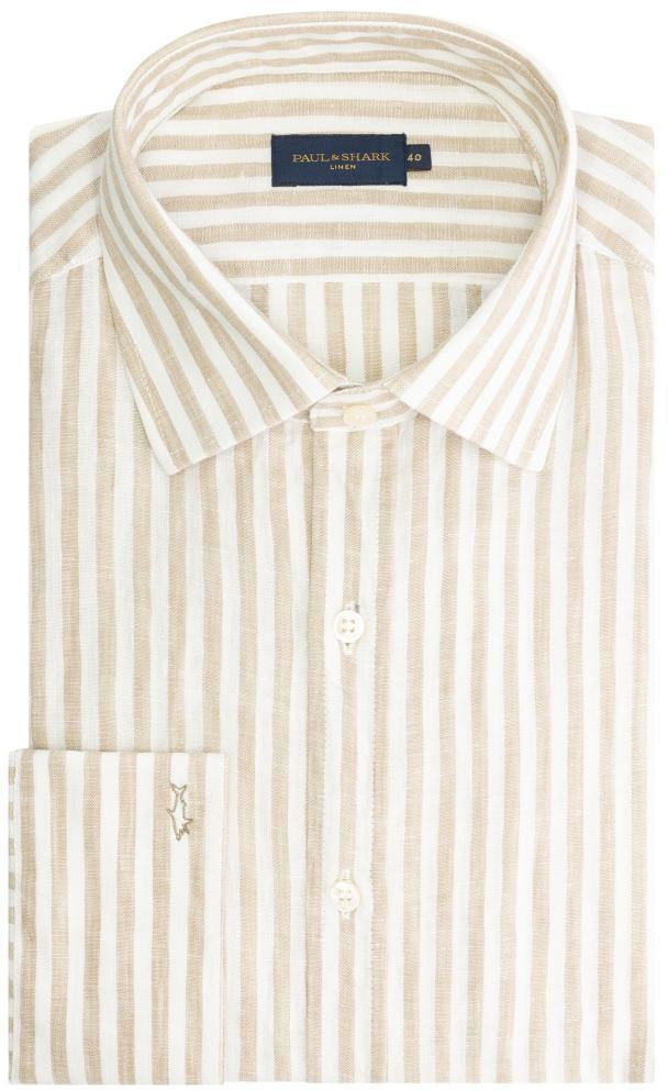 Paul & Shark Linen Shirt Beige