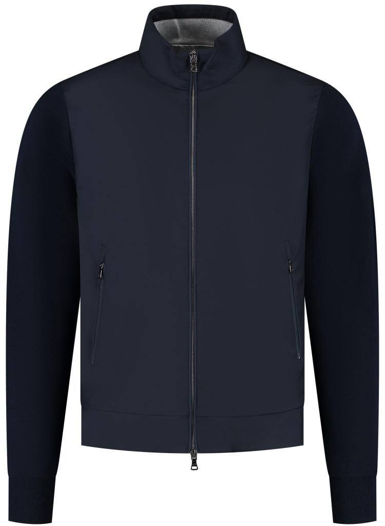 Paul & Shark Cardigan With Zip Blauw