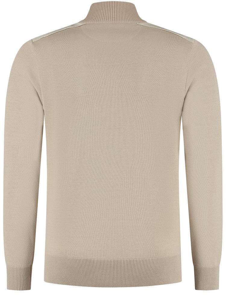 Paul & Shark Cotton Zipped Sweater Beige