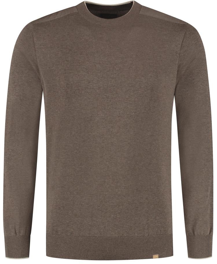 Paul & Shark Silk Cotton Round-neck Sweater Bruin
