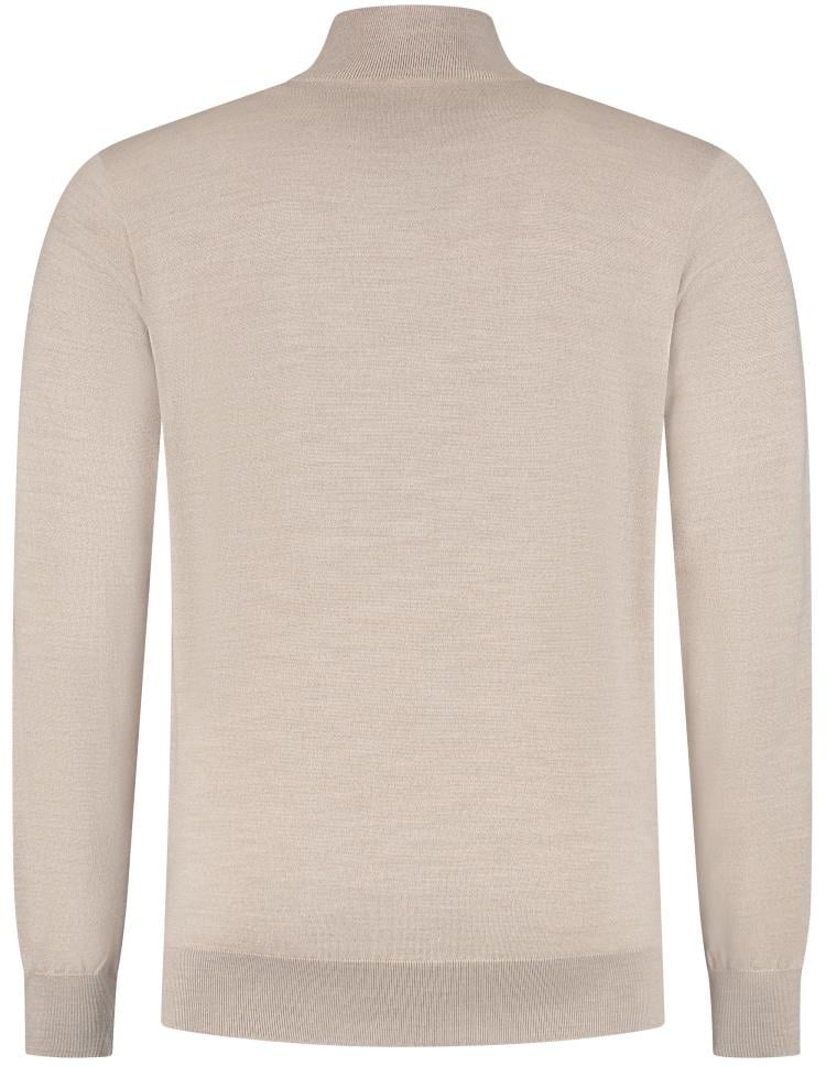 Paul & Shark Wool Zipped Sweater Beige