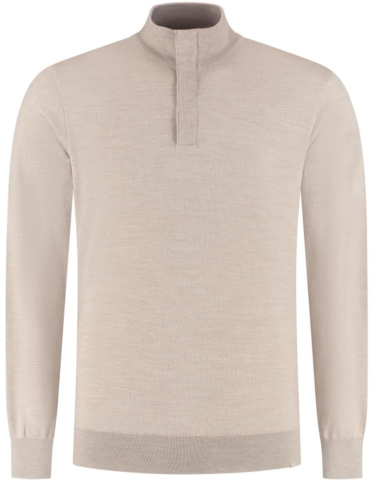 Paul & Shark Wool Zipped Sweater Beige