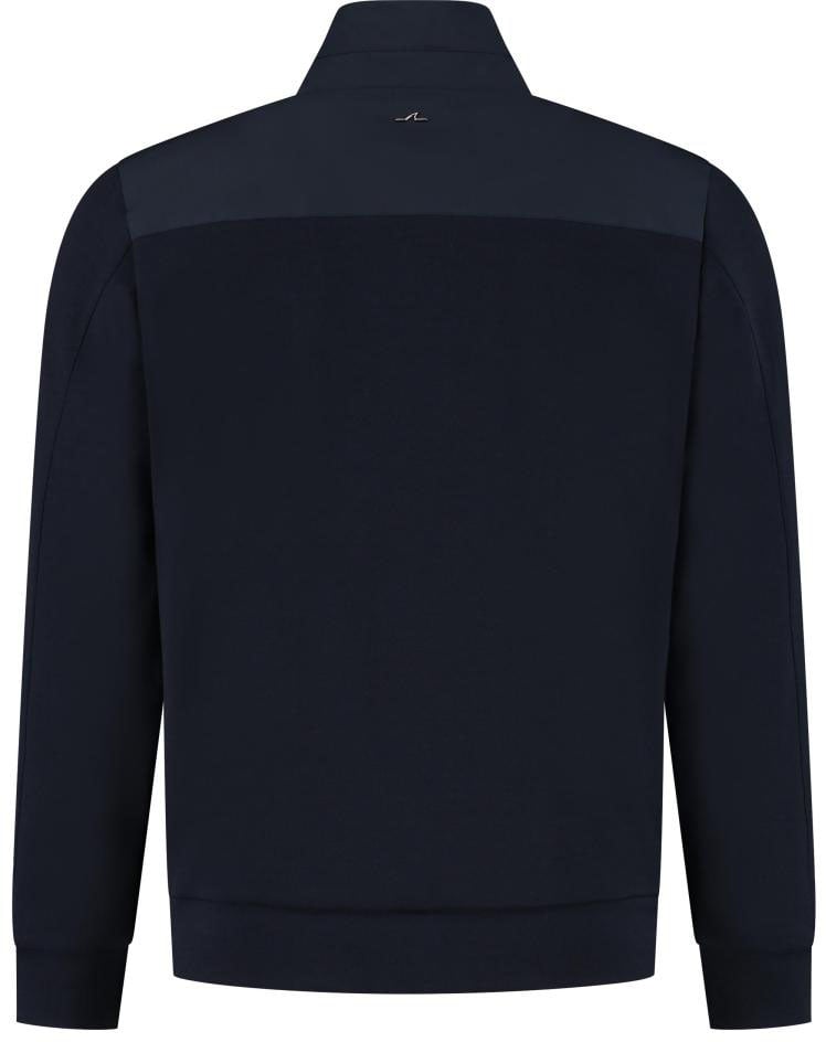 Paul & Shark Cotton Nylon Zipped Sweatshirt Blauw