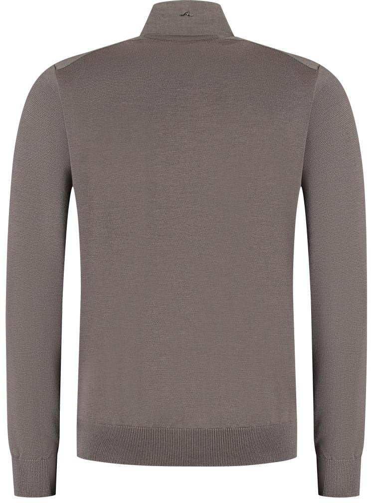 Paul & Shark Men's Knitted Wool Zipped Sweater Bruin