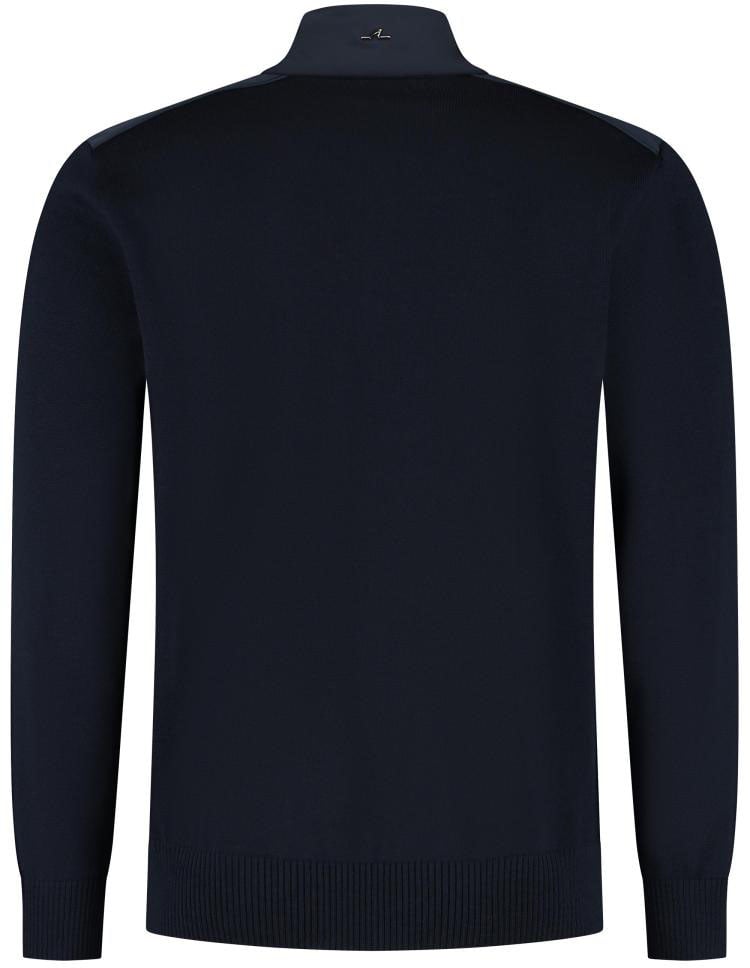 Paul & Shark Men's Knitted Wool Zipped Sweater Blauw