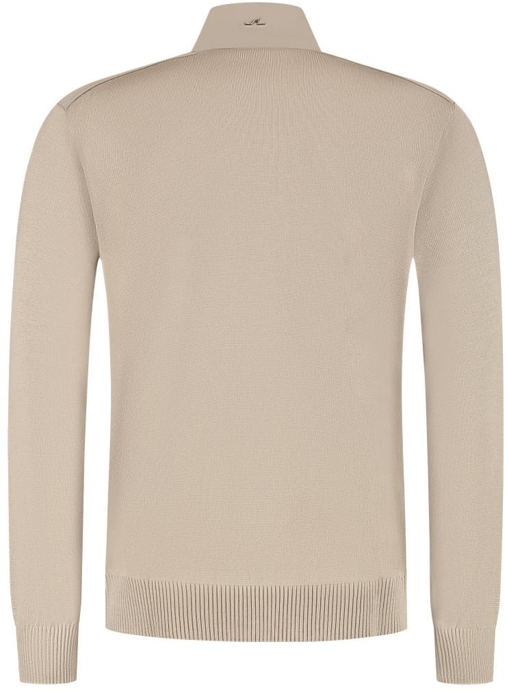 Paul & Shark Men's Knitted Wool Zipped Sweater Beige