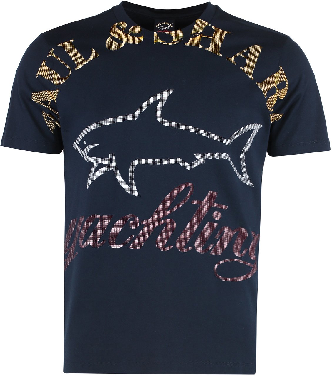 Paul & Shark Cotton crew-neck T-shirt Blauw