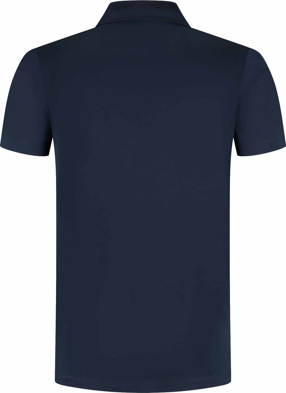 Paul & Shark Men's Knitted Cotton Zipped Polo Shirt Blauw