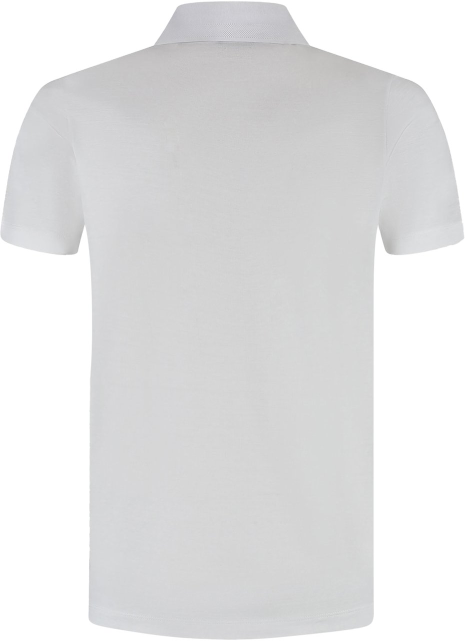 Paul & Shark Men's Knitted Cotton Zipped Polo Shirt Wit