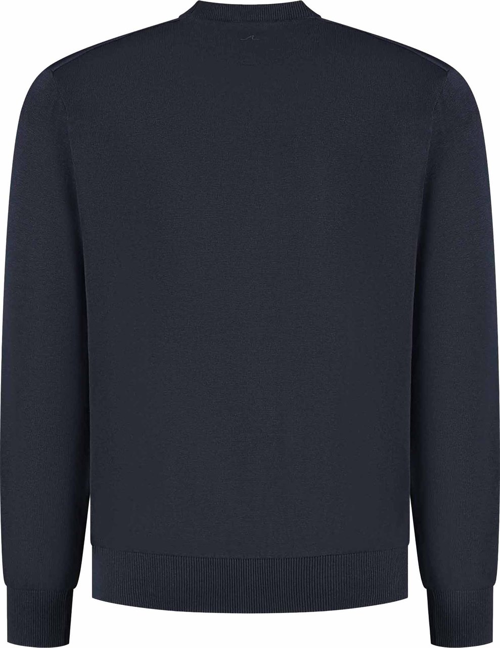 Paul & Shark Mens' Knitted Silk Cotton Round-neck Sweater Blauw