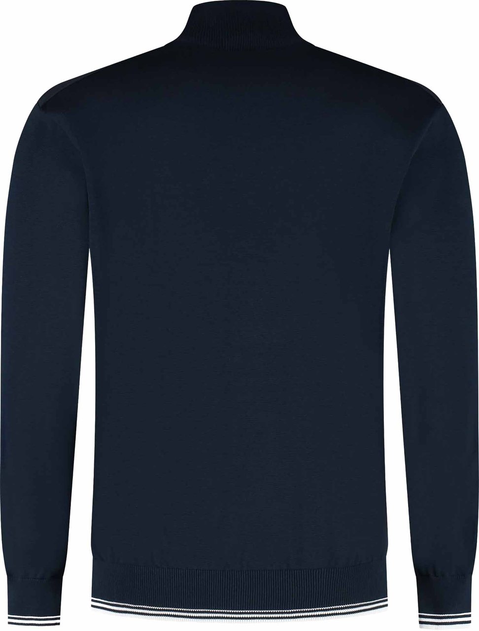 Paul & Shark Men's Woven Cotton Zipped Sweater Blauw