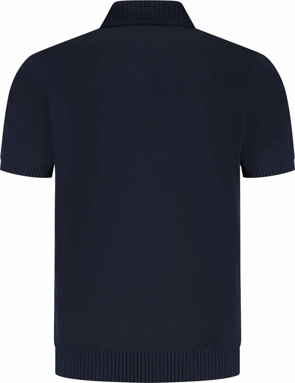 Paul & Shark Men's Knitted Cotton Polo Shirt Blauw
