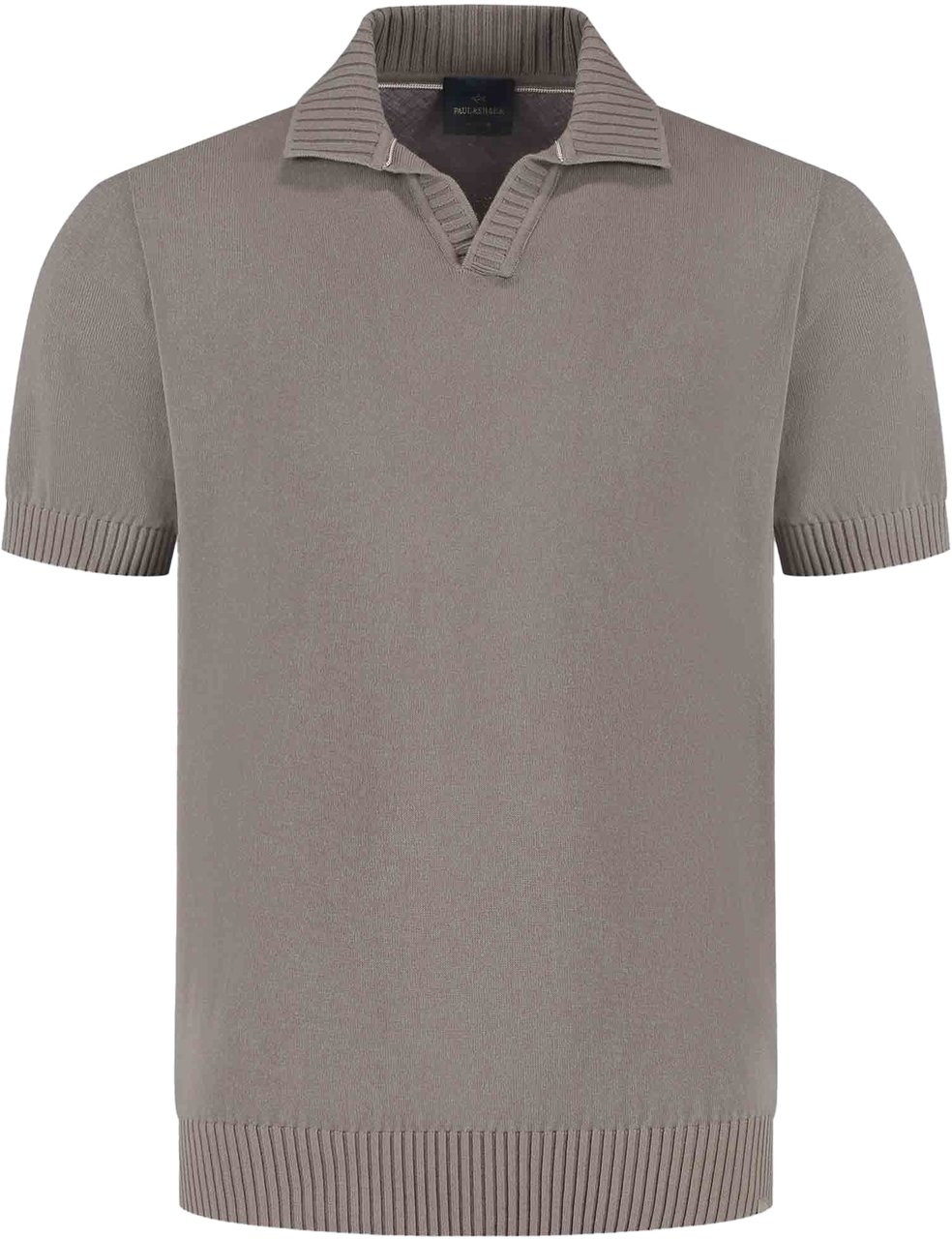 Paul & Shark Men's Knitted Cotton Polo Shirt Bruin