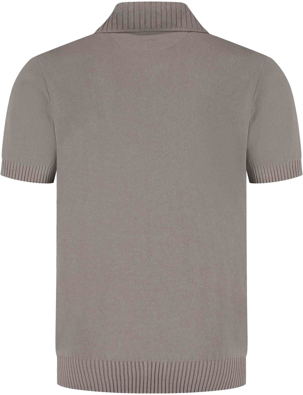 Paul & Shark Men's Knitted Cotton Polo Shirt Bruin