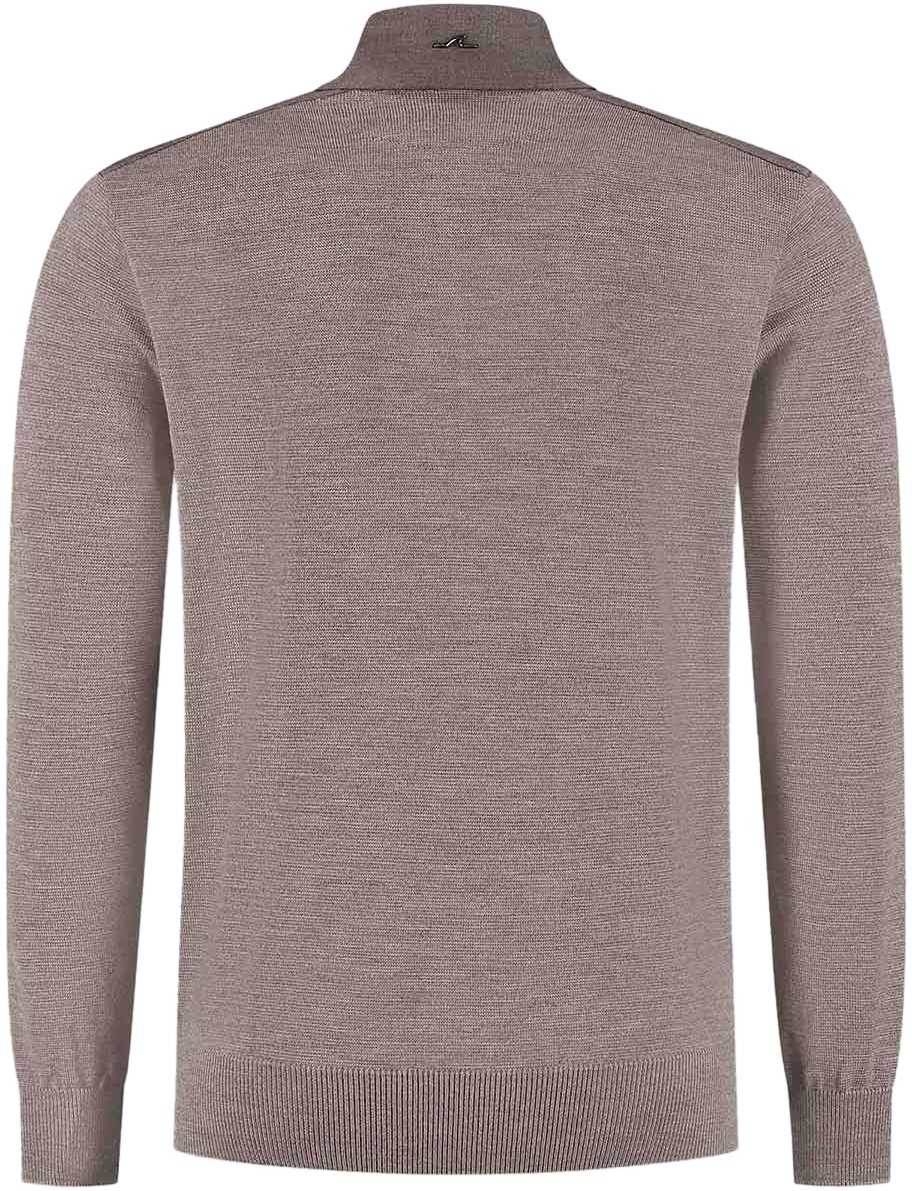 Paul & Shark Men's Knitted Wool Zipped Sweater Bruin