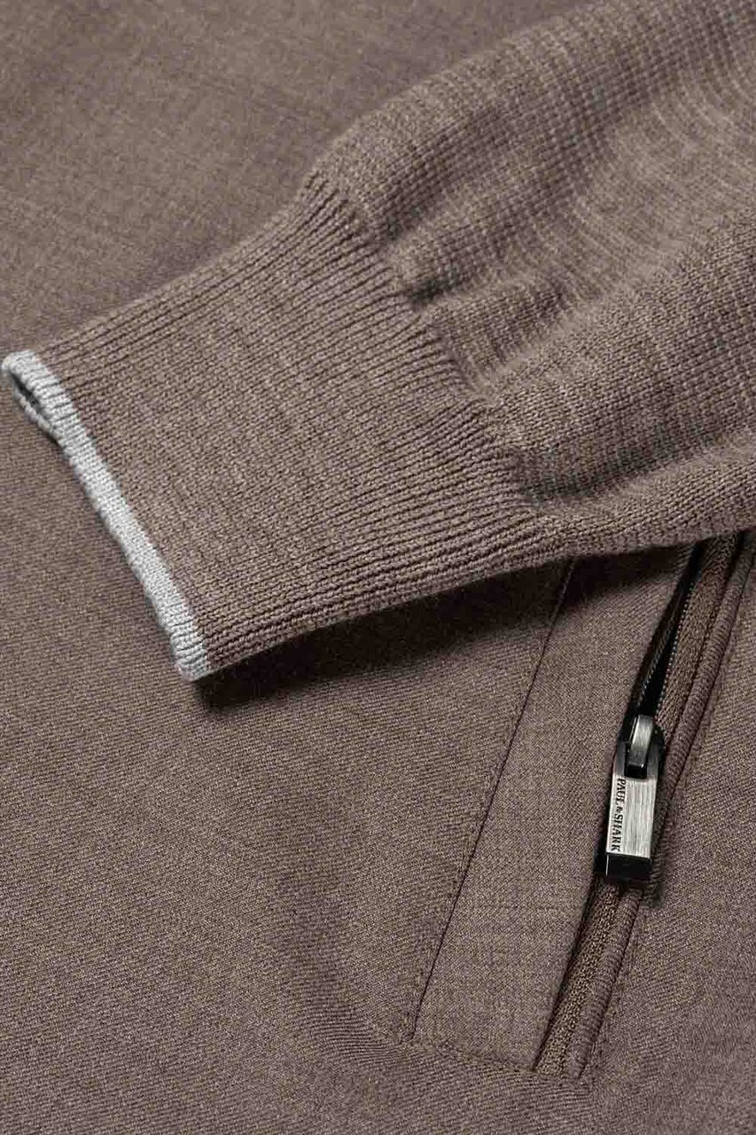 Paul & Shark Woollen Waistcoat Bruin