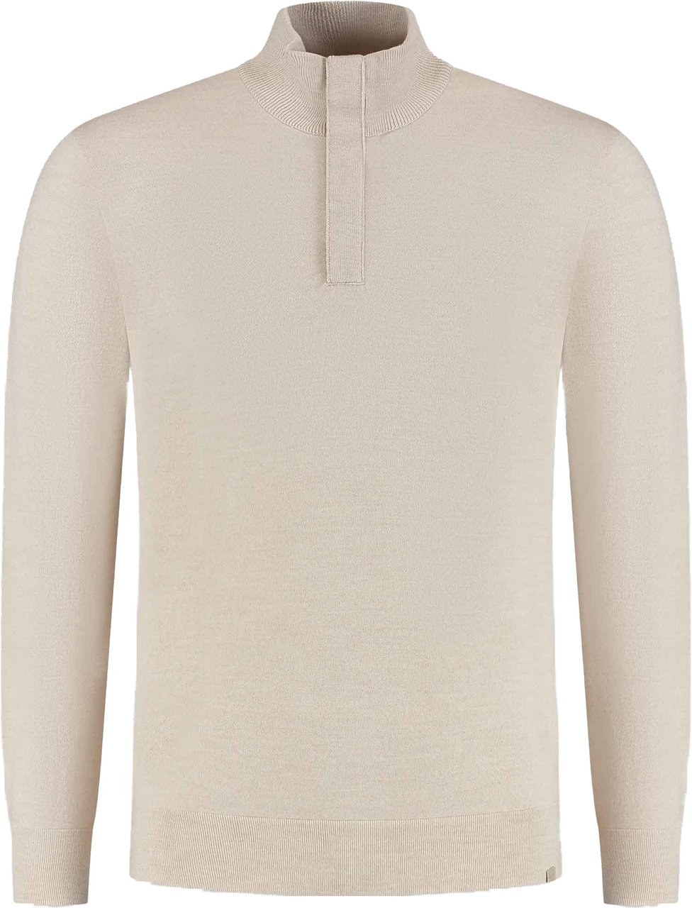 Paul & Shark Men's Knitted Wool Zipped Sweater Beige