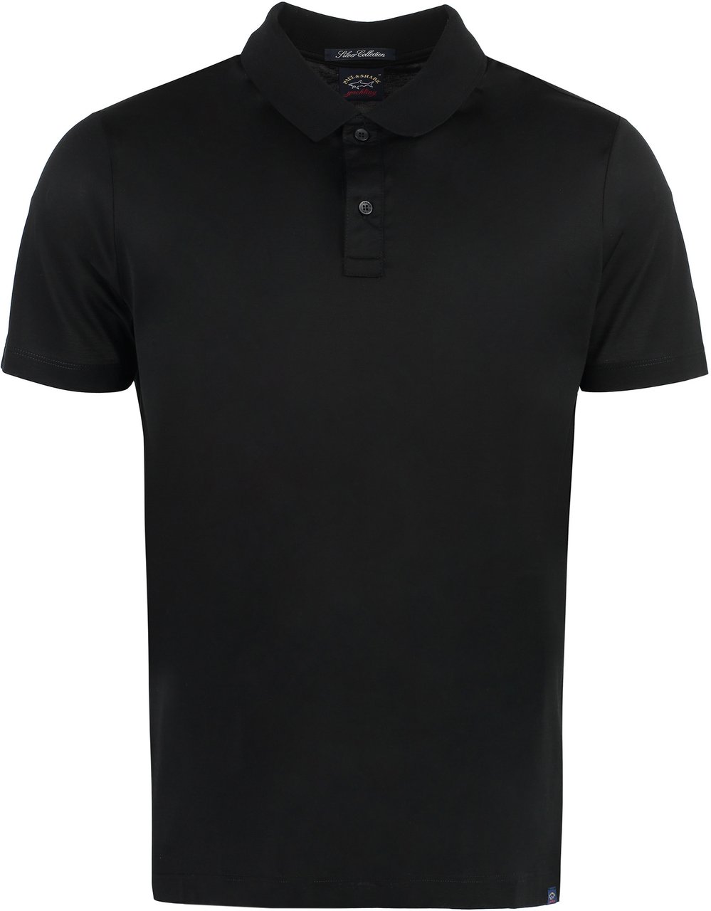 Paul & Shark Short sleeve cotton polo shirt Zwart
