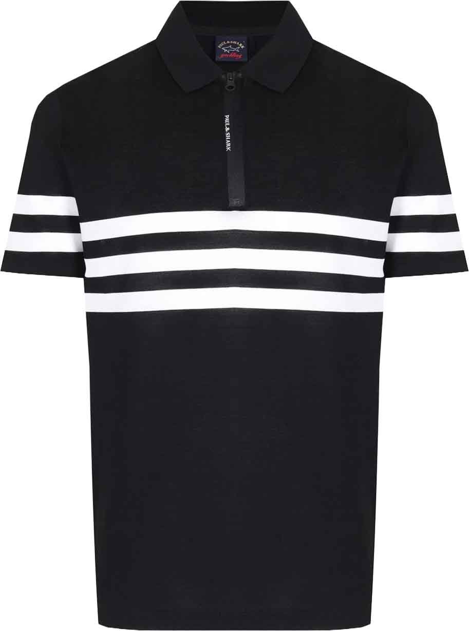 Paul & Shark Cotton Polo Zwart