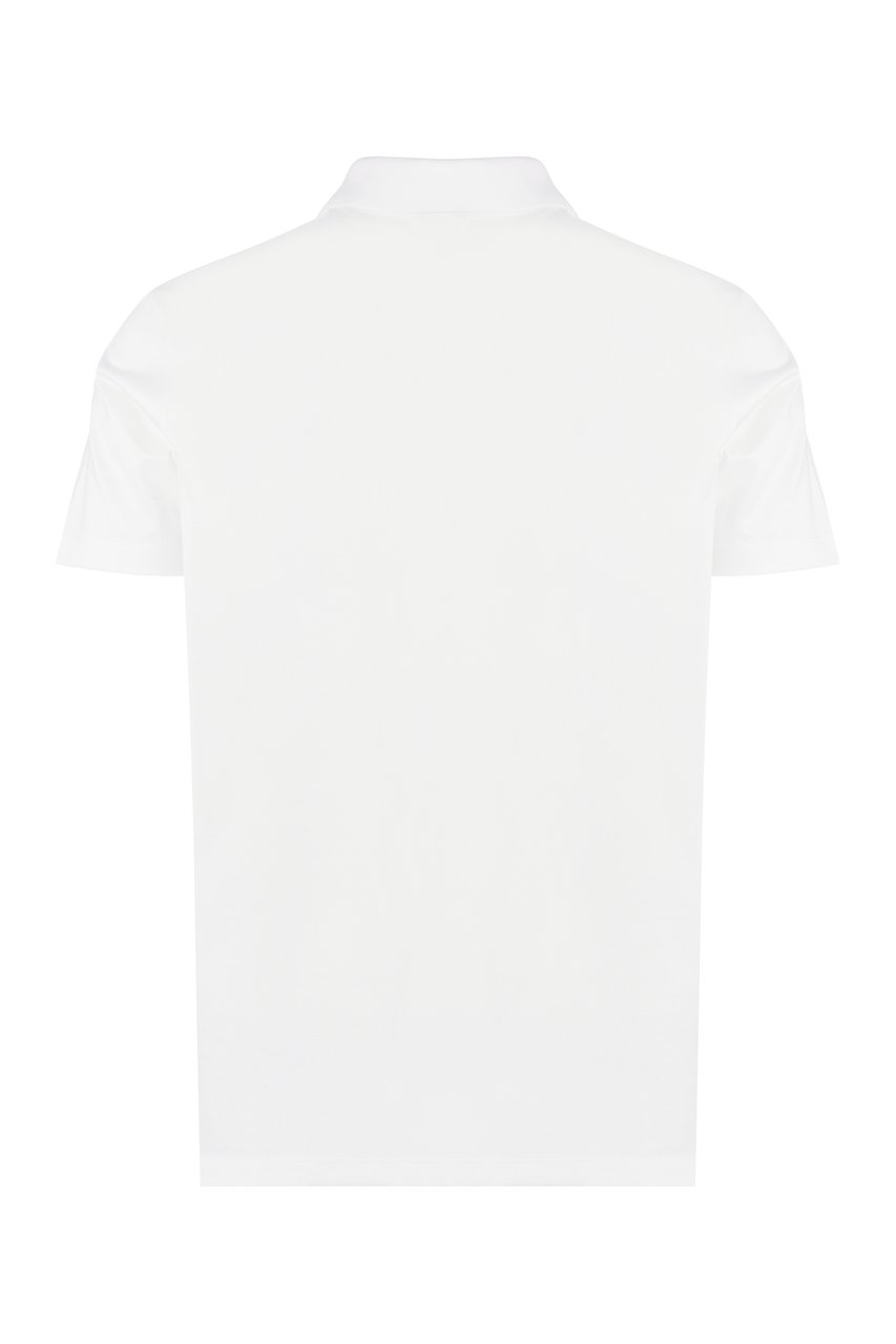 Paul & Shark Short sleeve cotton polo shirt Wit