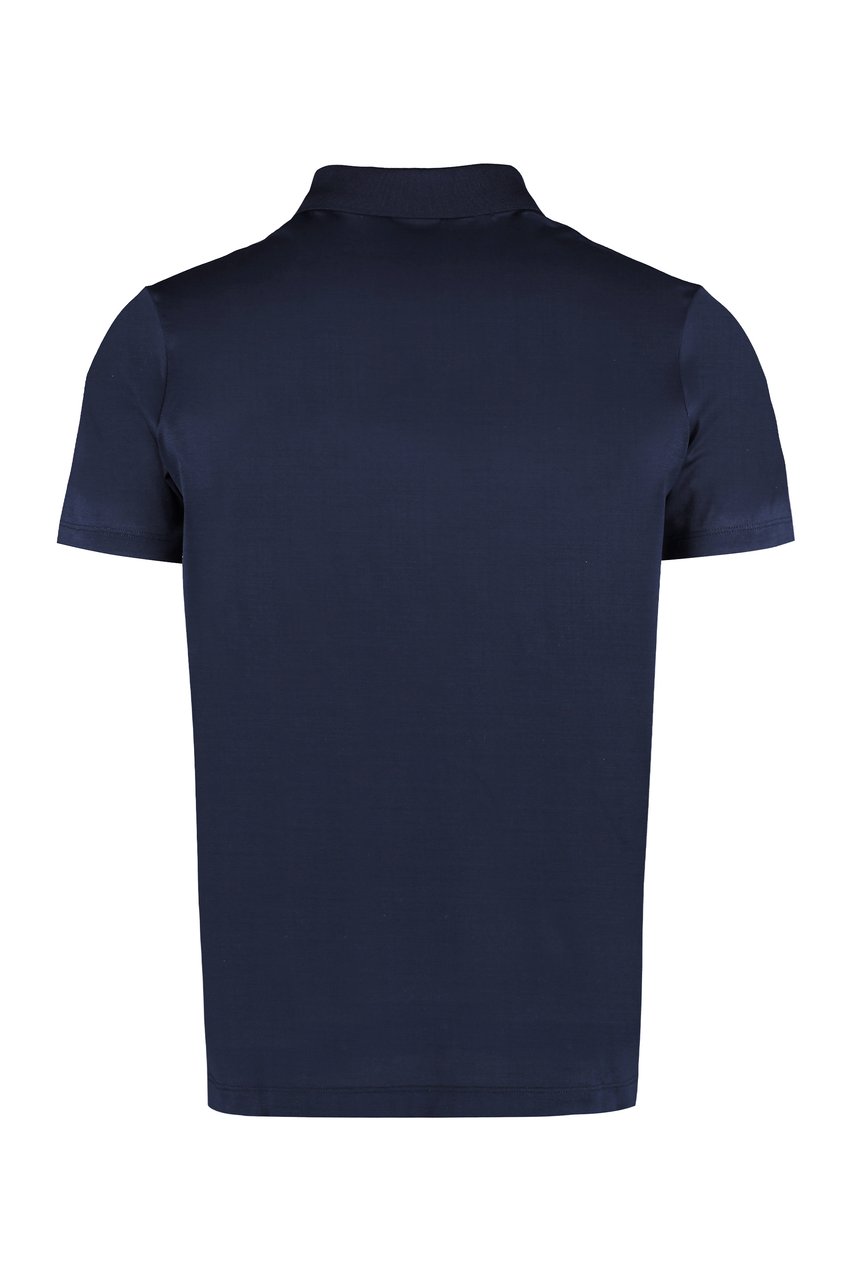 Paul & Shark Short sleeve cotton polo shirt Blauw