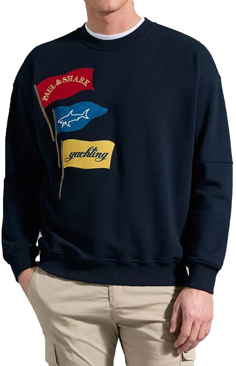 Paul & Shark Paul & Shark Cotton Sweatshirt Blauw