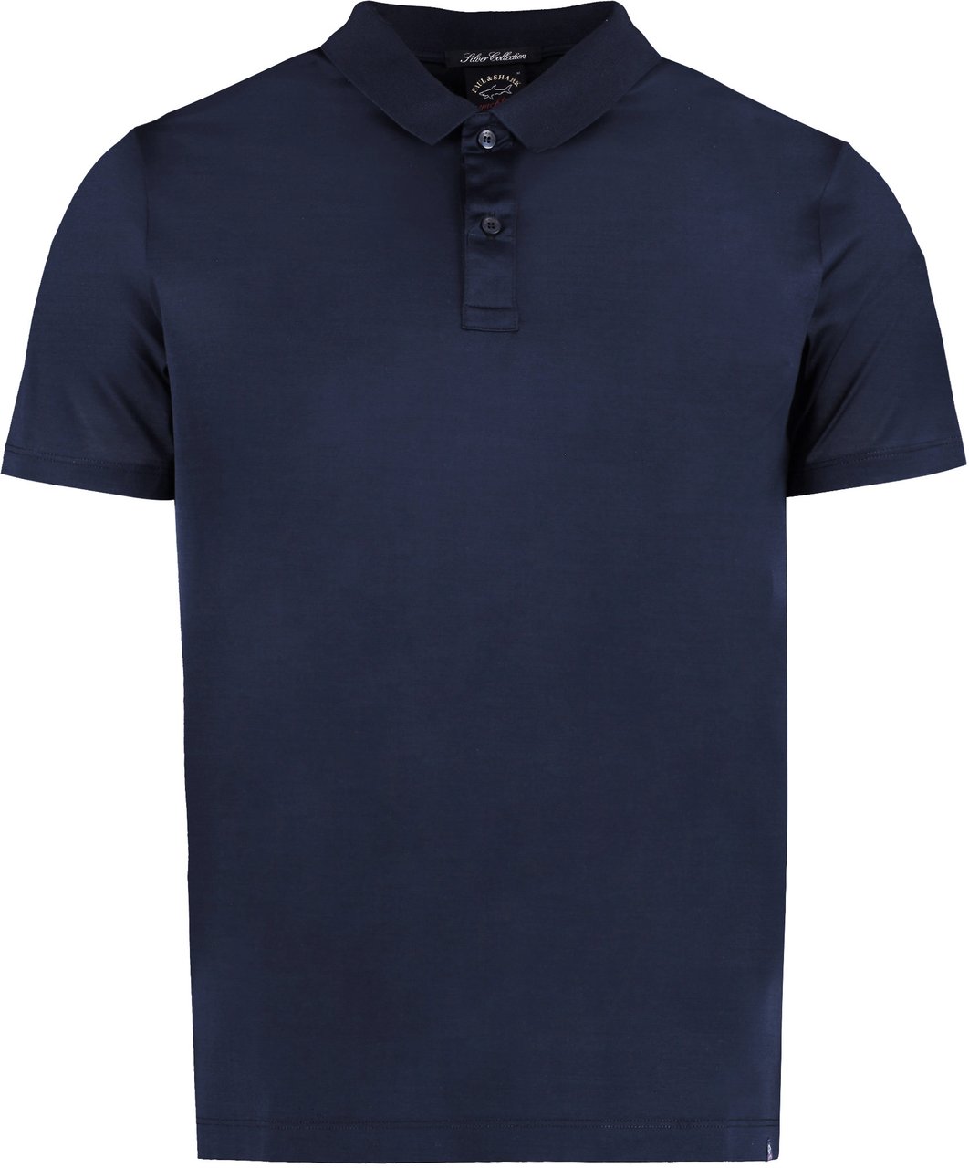 Paul & Shark Short sleeve cotton polo shirt Blauw