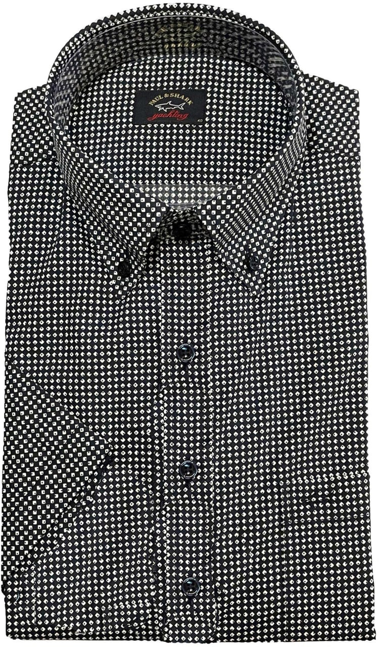 Paul & Shark Paul & Shark  Korte Mouw Overhemden Zwart 23413081 - 102 Zwart
