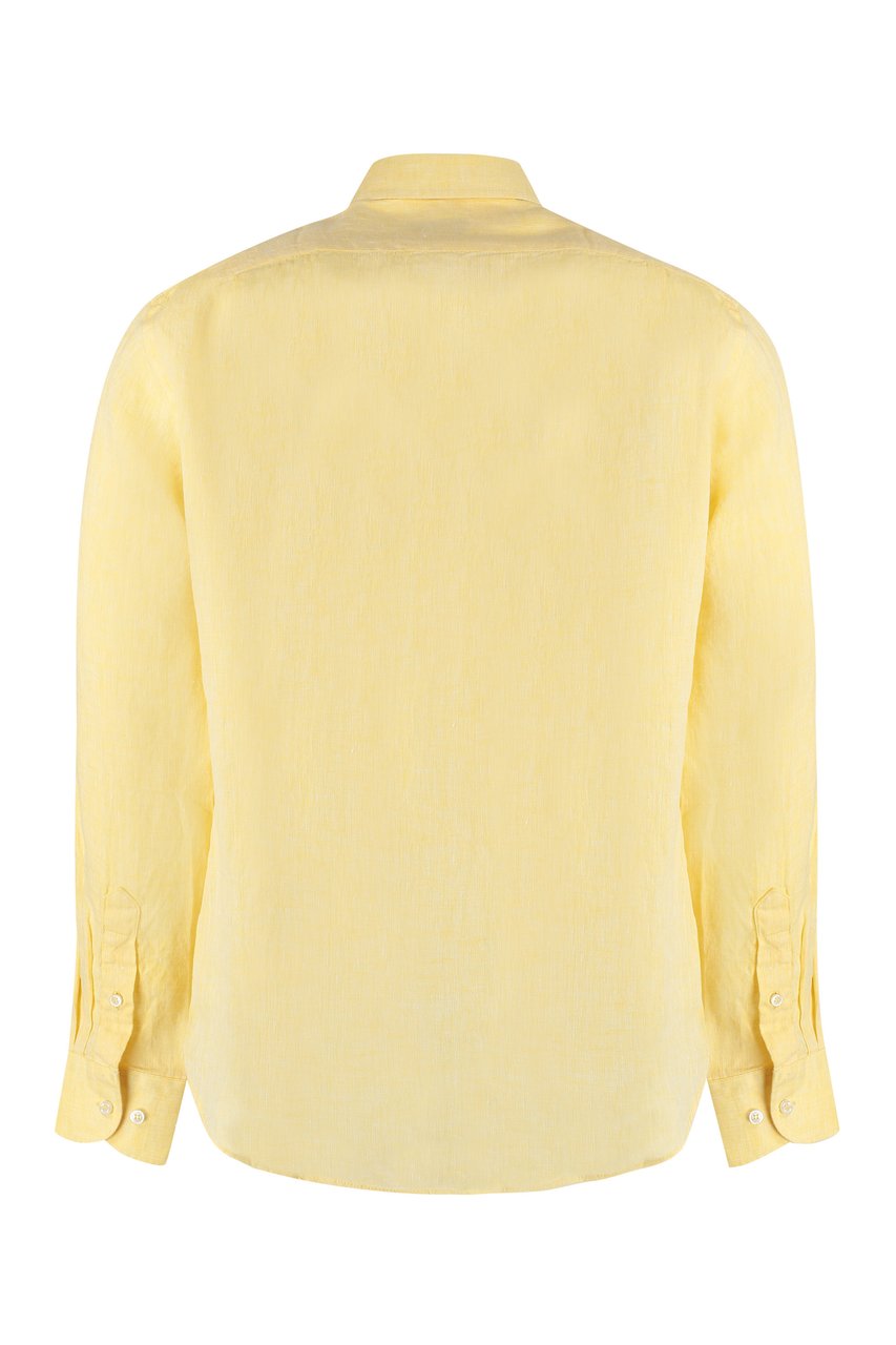 Paul & Shark Linen shirt Geel