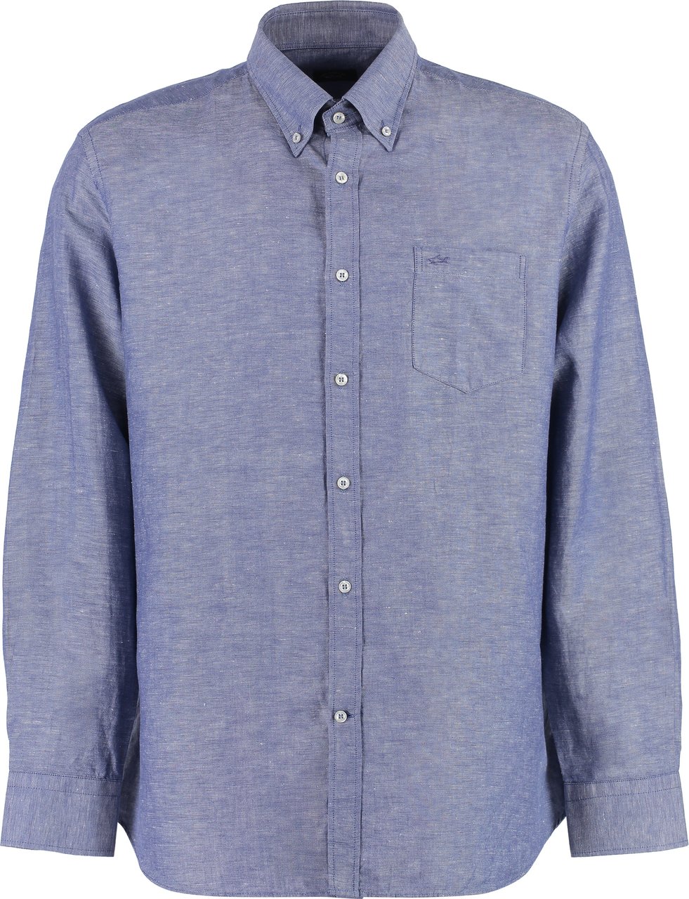 Paul & Shark Long sleeve cotton blend shirt Blauw