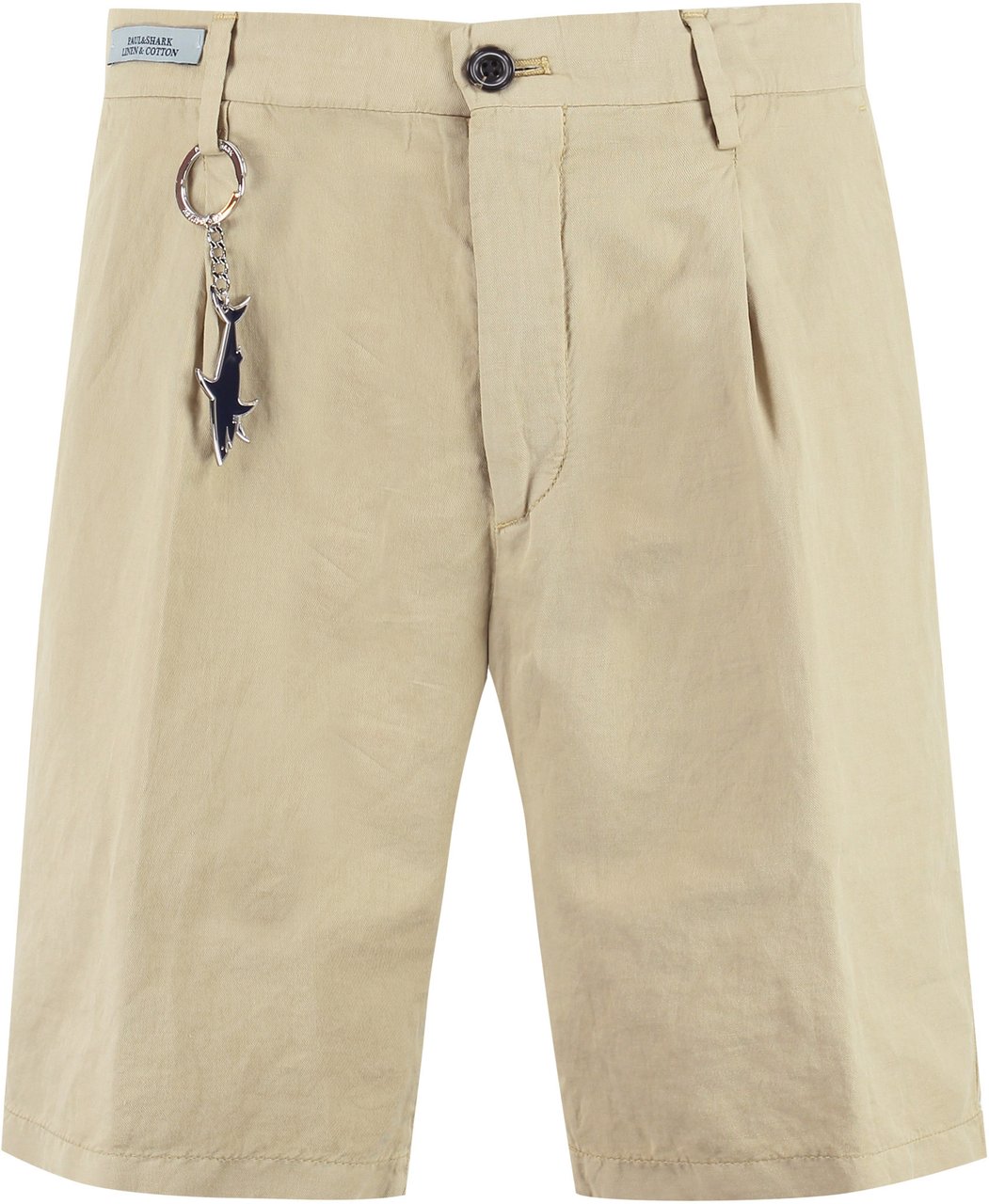 Paul & Shark Cotton and linen bermuda-shorts Neutraal