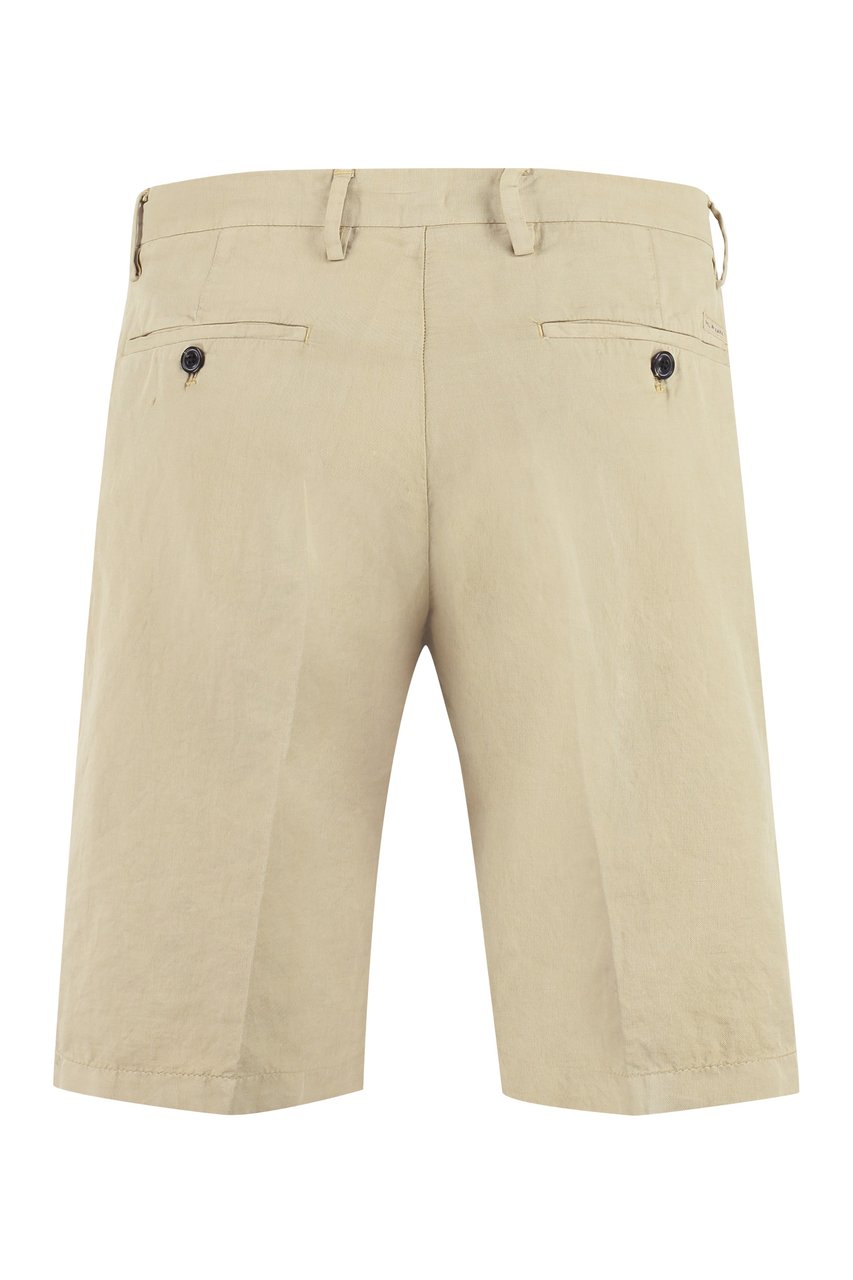 Paul & Shark Cotton and linen bermuda-shorts Neutraal