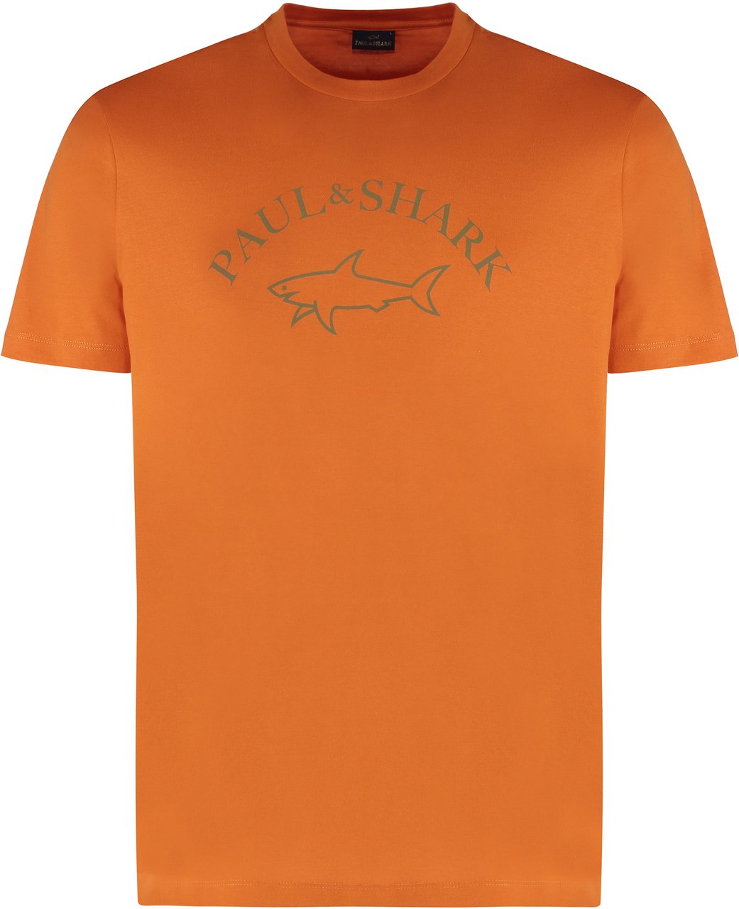 Paul & Shark Cotton crew-neck T-shirt Oranje