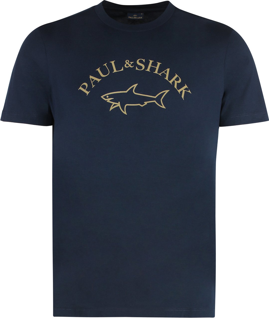 Paul & Shark Cotton crew-neck T-shirt Blauw