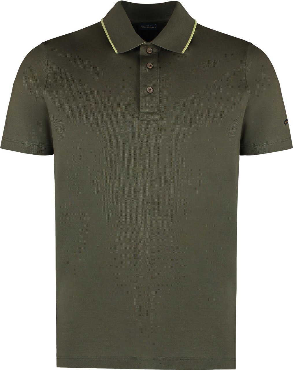 Paul & Shark Short sleeve cotton polo shirt Groen